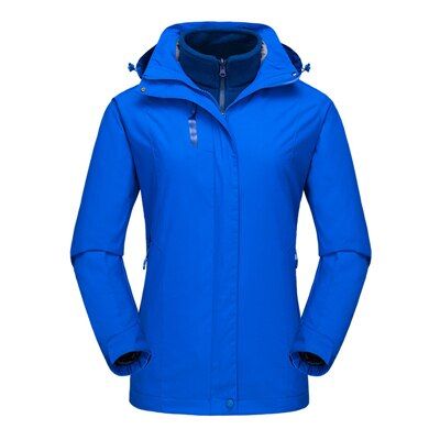 Outdoor 3 In 1 Hiking Softshell Jackets Women Breathable Fleece Coats Girls Clothing Hiking  Climbing Jacket