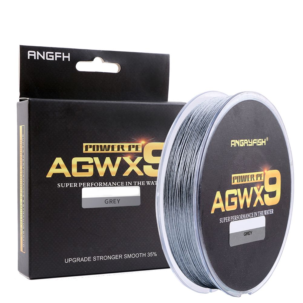 Yfashion ANGRYFISH Diominate X9 PE Line 9 Strands Weaves Braided 300m/327yds Super Strong  15LB-100LB ay