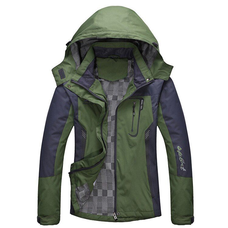 Mountainskin Men Women Spring Autumn Outdoor Hiking Jackets Waterproof Windbreaker Climbing Camping Rain Coat VA301