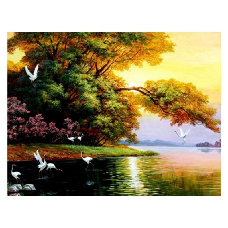 Diamond Painting Full Square Diamond Embroidery Landscape Picture Rhinestone Cross Stitch Beads Art Home Decor