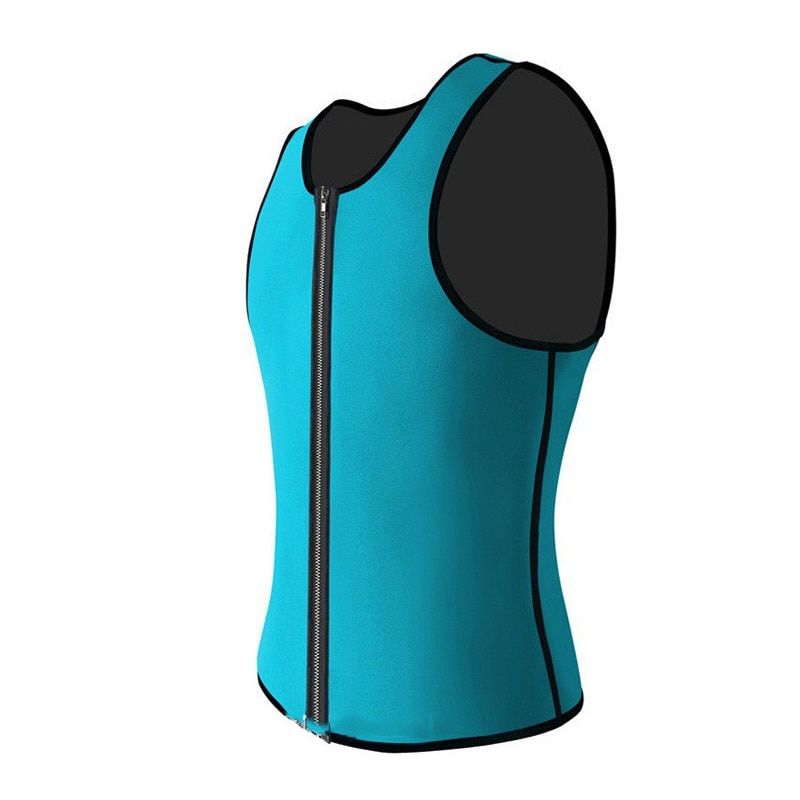 YBFDO Men Waist Trainer Vest Slimming Belt Belly Body Shaper Neoprene zipper Top Abdomen Fat Burning Shaperwear Sweat Corset