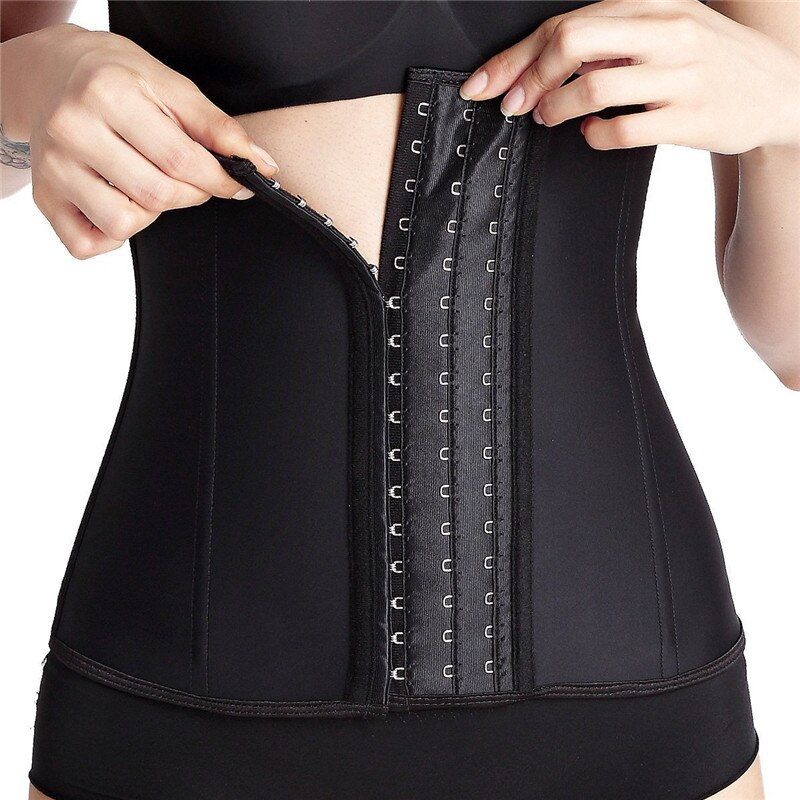 WG S-6XL Slim Waist Trainer Back Support Belt Women Rubber Latex Corset Fajas Shapewear Body Shaper Cincher Strap Plus Size