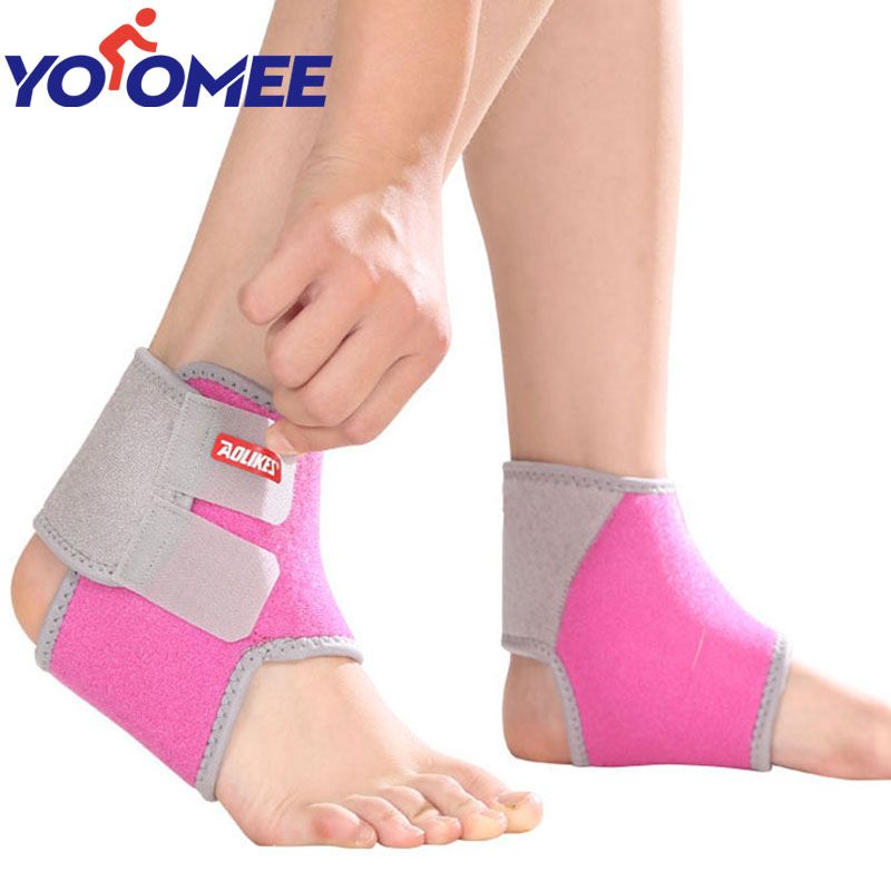 1 Pair Chidren Kids Ankle Support Breathable Ankle Brace Protector Basketball Football Running
