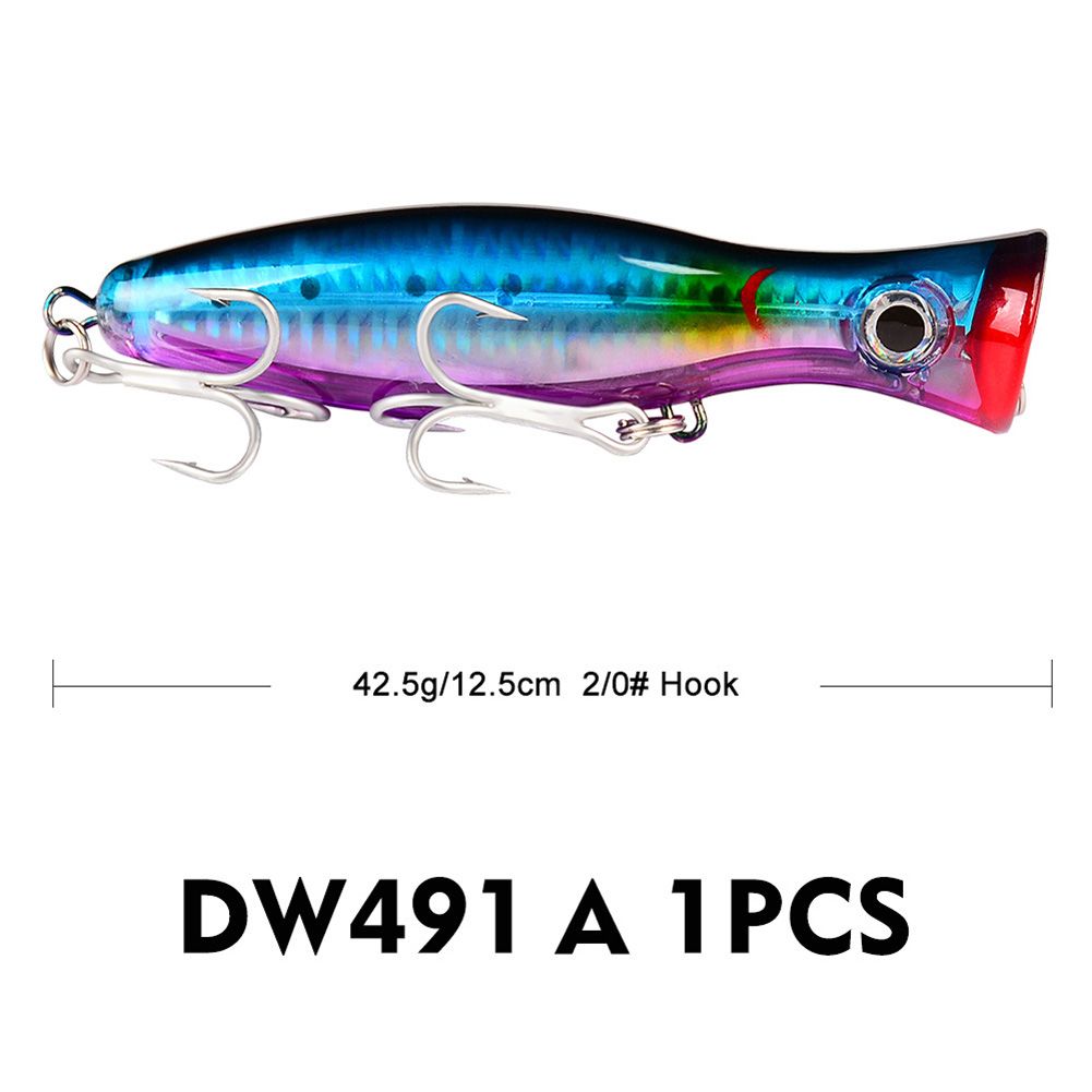 Yfashion 6-Color Fishing Lure 12.5 Cm/42.5G Fishing ear Plastic Hard Bait