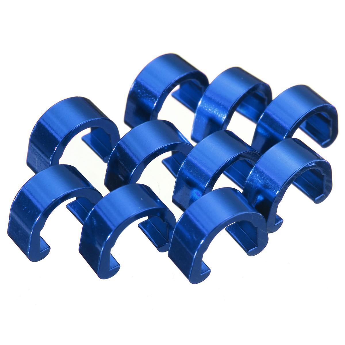 10Pcs Bike Bicycle MTB C-Clips Buckle Hose Brake Gear Cable Housing Guidian New