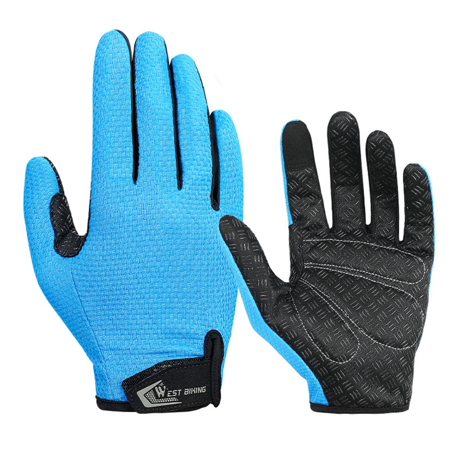 Riding Gloves Anti Slip Silicone Adjustable Tightness Touchscreen Gloves