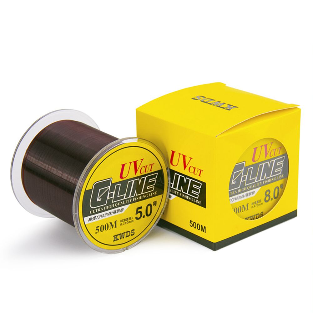 Yfashion 500-meter   Line Super Strong Line Saltwater Carp Fishing er Line Brown