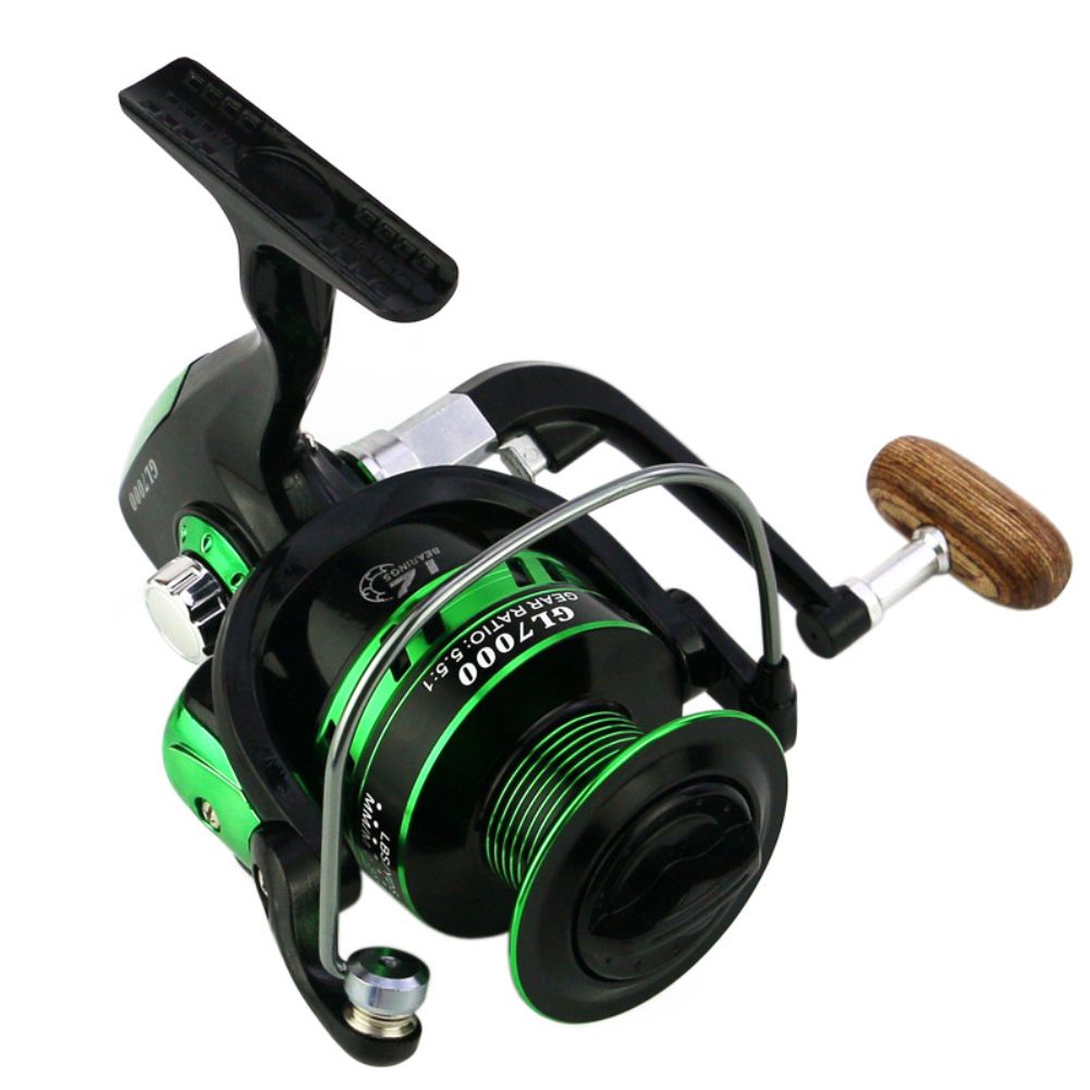 YUMOSHI 12-axis metal head fishing reel with durability