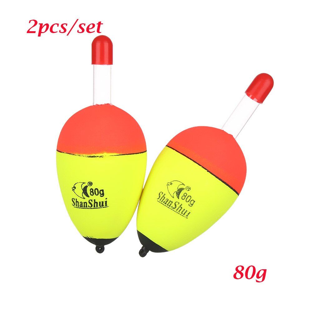 2Pcs/set Hot Luminous Floating Floats Sea Rock Fishing Striking Hard Tail Belly Floats 5g/8g/10g/15g/20g/30g/40g/50g/60g/70g/80g