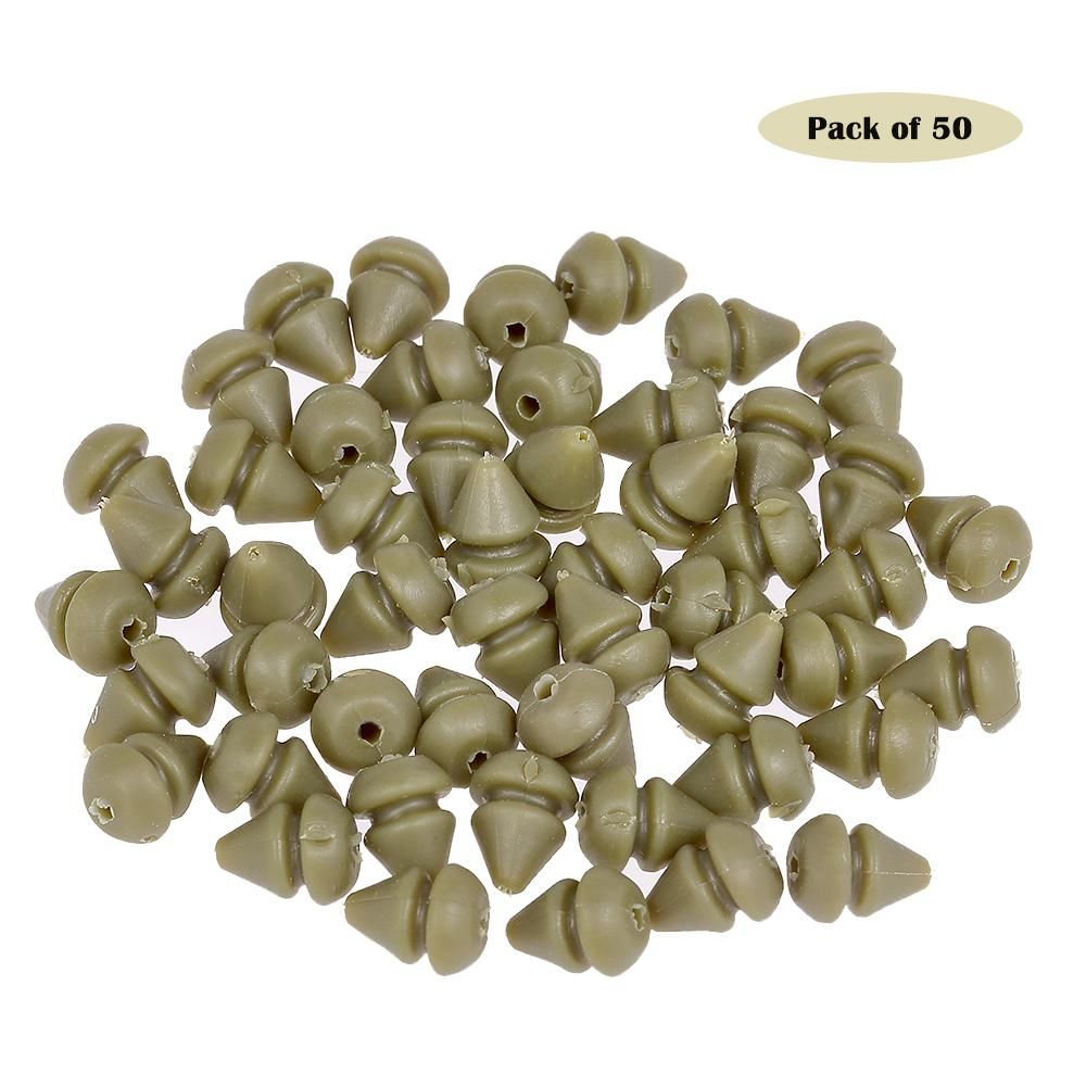 50Pcs Fishing Beads Swivels Connector Chod Beads Carp Fishing Terminal RigsTackle Accessories