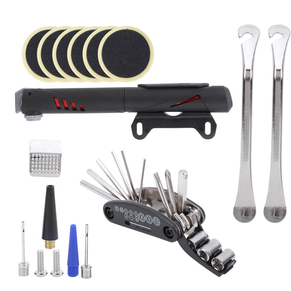 Himeng La Bike Repair Tool Set Kit Aluminium Alloy Bicycle Tire Patch Metal Lever