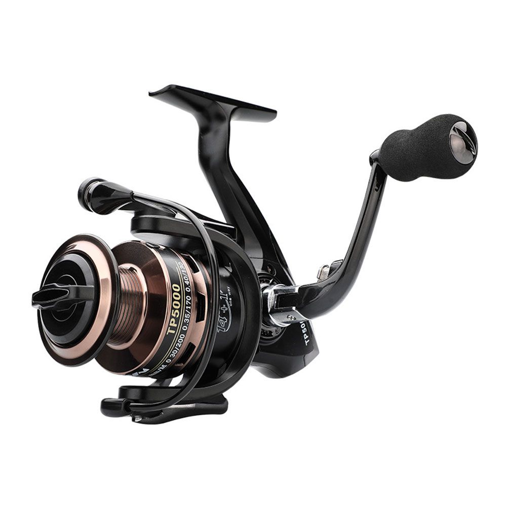 Fishing Reel Metal spinning reel 14+1 BB Speed ratio: 5.5:1 Sea Fishing Folding rocker arm Baitcasting fishing reel