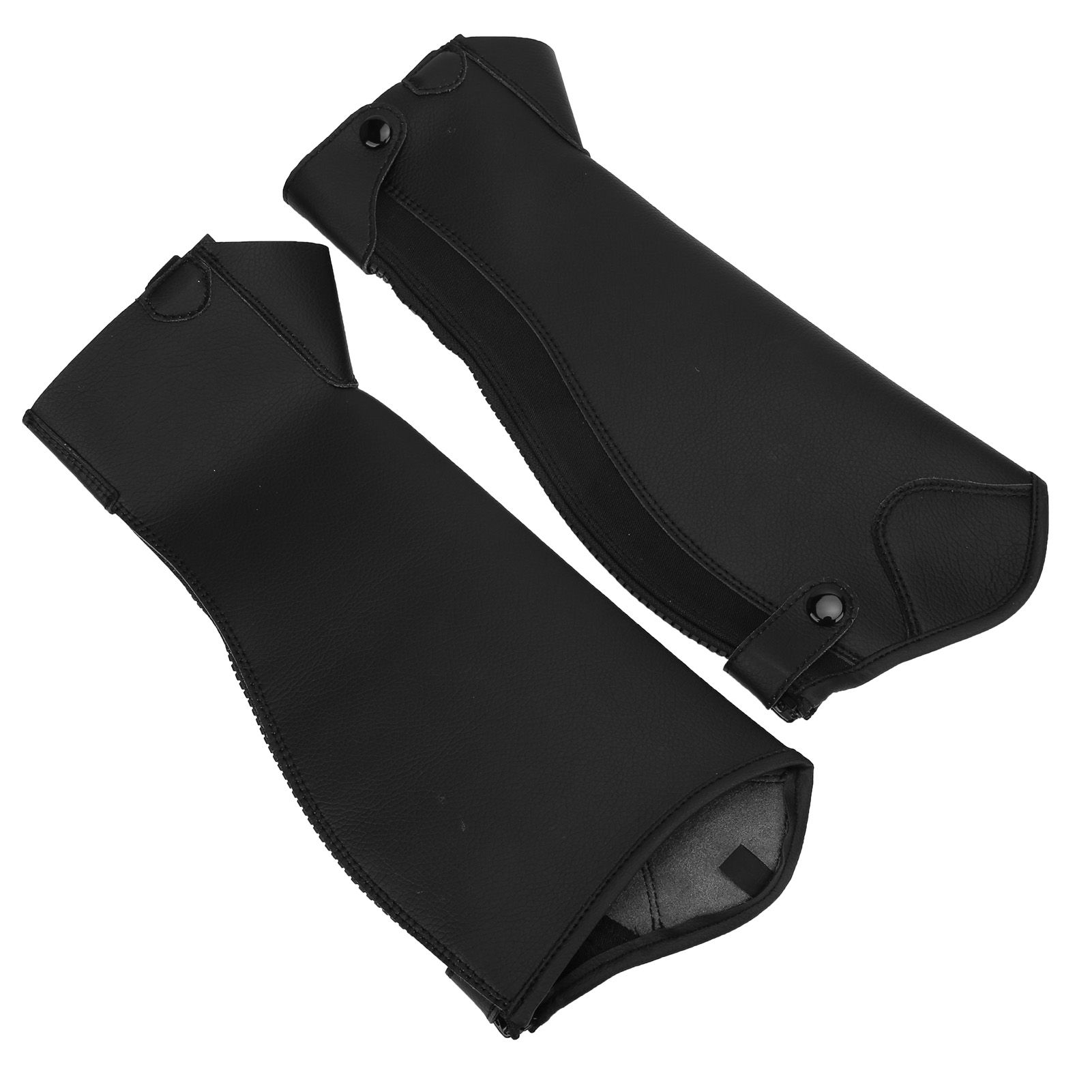 Half Chap Super Fiber+ PU Leather Easy To Put on and Take Off Ergonomic Full Length Zipper Chaps for Horse Riding Children