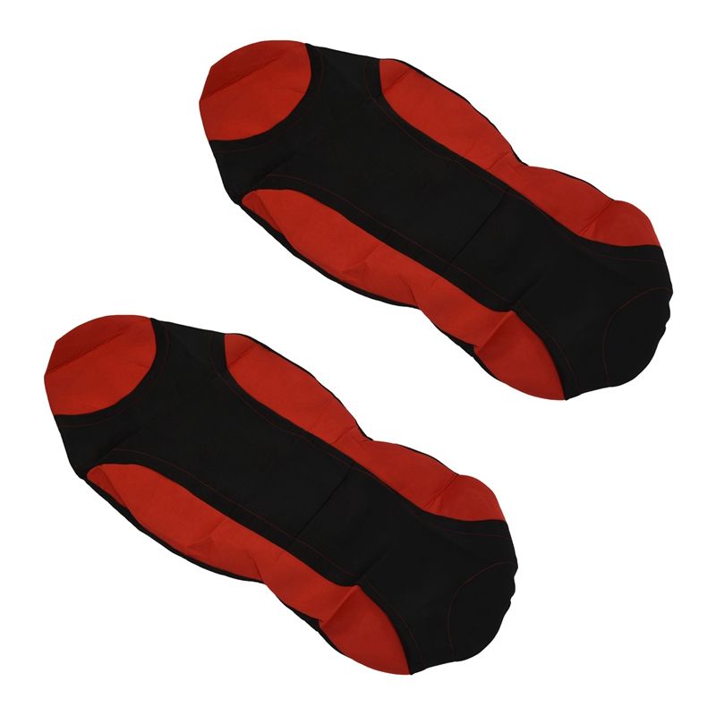 2X Car Universal Support High Back Bucket Seat Cover Seat Cover Seat Seat Cover Red