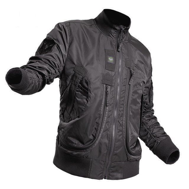 Men MA-1 Outdoor Jacket Waterproof Windproof Breathable Large Capacity Pocket Camping Male Bomber Jackets
