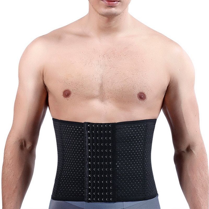 Men Waist Trainer Sauna Vest Fitness Corset Abdomen Slimming Body Shaper Belly Reducing Shapewear Burn Fat Shirt Trimmer Belt
