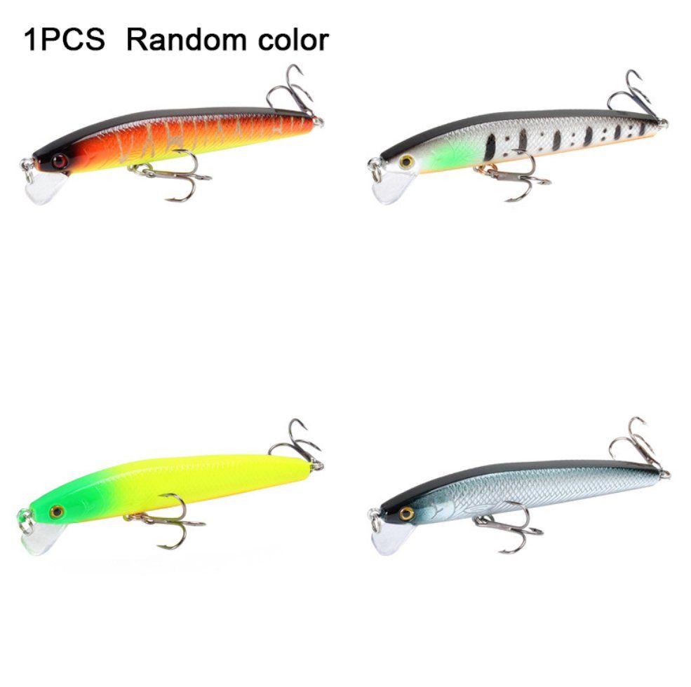 1pc Floating Model Fishing Lure Bait Wobbler Minnow Lure Bait Color Random