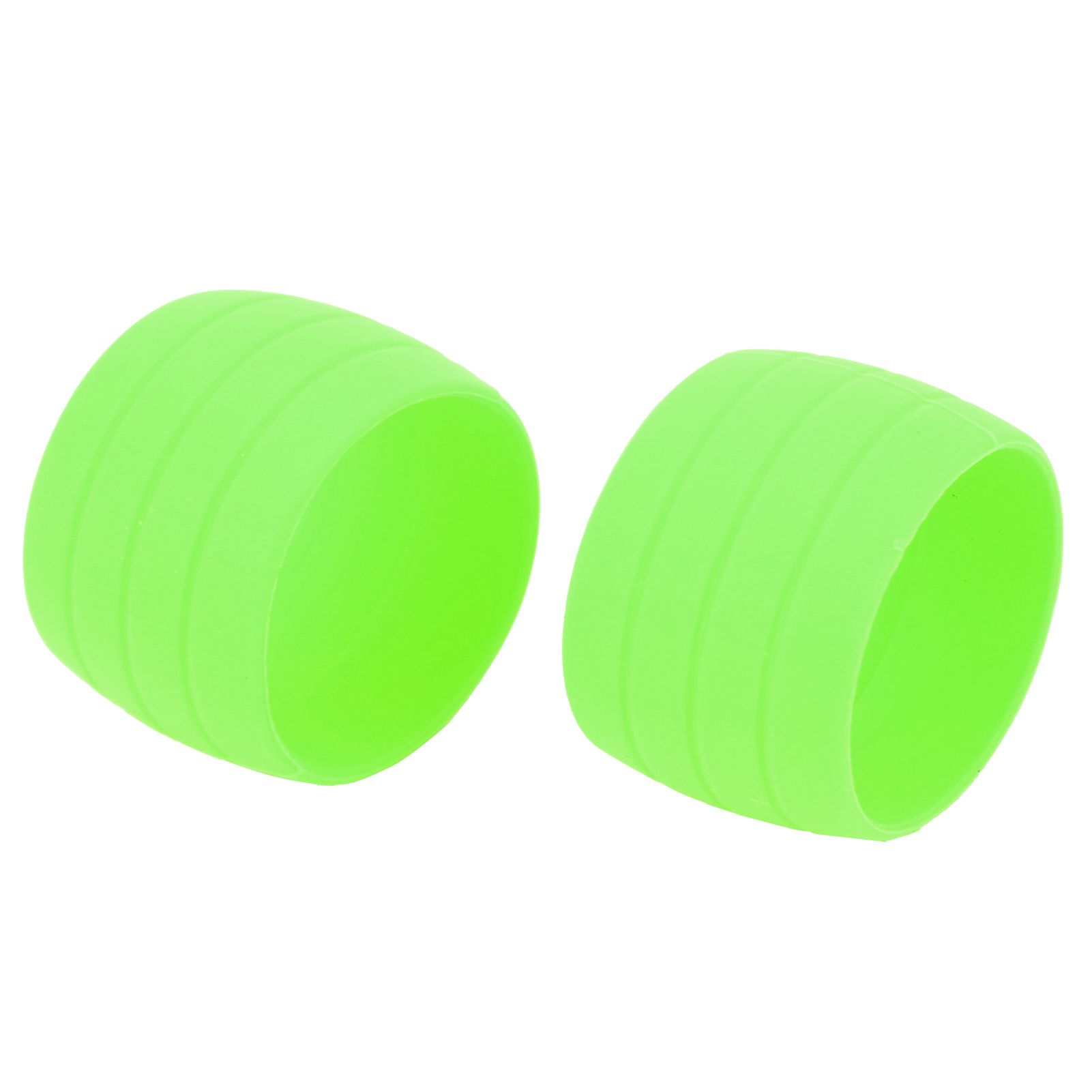2pcs Bike Handlebar Tape Strap Silicone Ring Anti‑Skip Plugs Loops