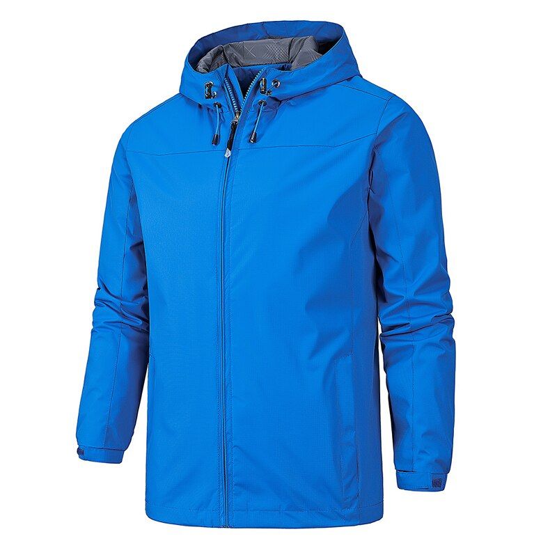 Outdoor Hiking Jacket Men's Thin Windproof Waterproof Spring Sports Rain Coat Male Climbing Mountaineering Clothes