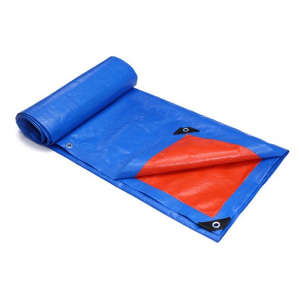 Polyethylene PE Car Tarpaulin Luggage Cover Anti Aging Canopy 160g 3mx3m-blue&red 3*3m