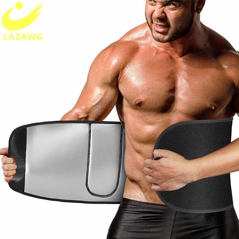 Mens Waist Trainer Neoprene Body Shaper Sauna Sweat  Belly Slimming Corsets Burner Workout Stomach Fitness Trimmer Belt