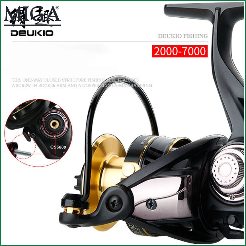Fishing Reel Gapless Spinning Wheel Screw-in Sea Bream Wheels Fishing Accessories Pesca CS2000-7000 Sea Fishing Rod Reels