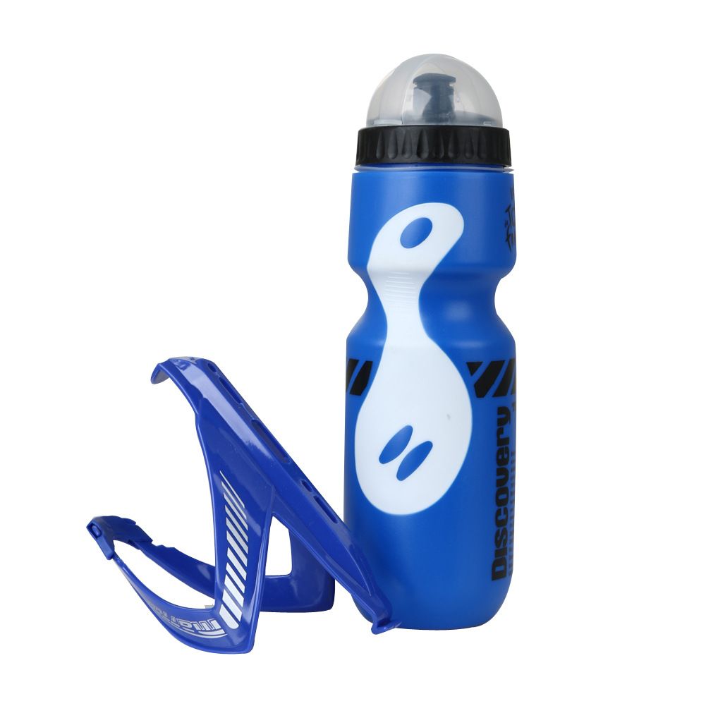 Large Capacity Bicycle Water Bottles Carbon Fiber Texture V-shaped Bottle Cage Bicycle Kettle set