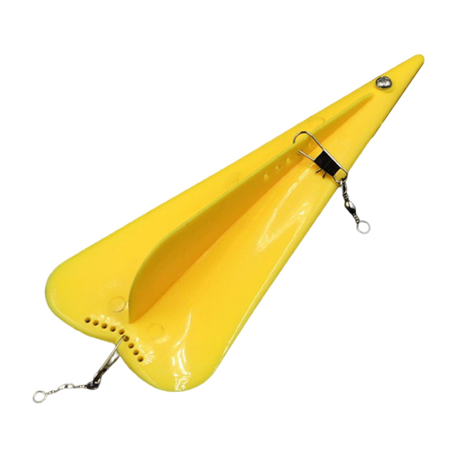 SuperRide Fishing Planer Board with Rotating Ring Mini Diving Plate with Swivel