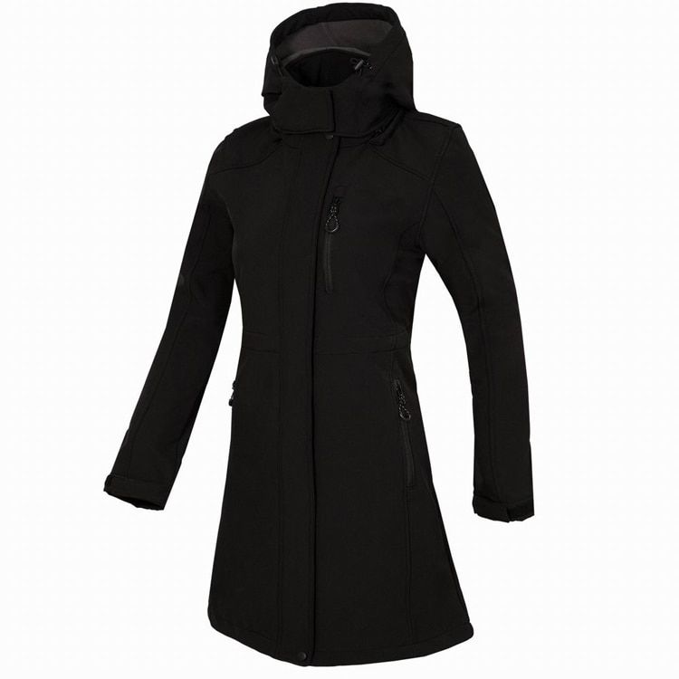 Women's Soft shell Fleece Long Jacket Outdoor Windbreaker Hiking Camping Climbing Female Coats Winter