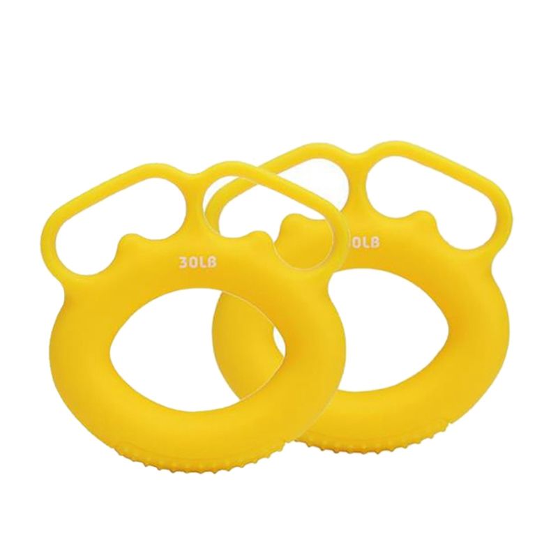 2Pcs Silicone O Hand Grips Forearm Carpal Expander Power Fitness Ring Grip Finger Muscle Workout for Exercise Gym