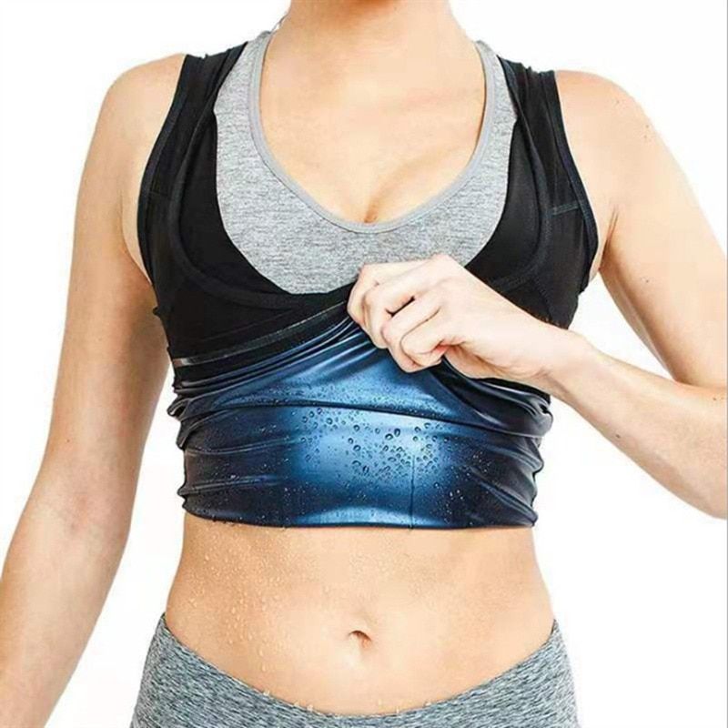 Women Thermo Shirt Sweat Sauna Tank Tops Body Shapers Waist Trainer Slimming Vest Fitness Shapewear Belt Body Dropshing