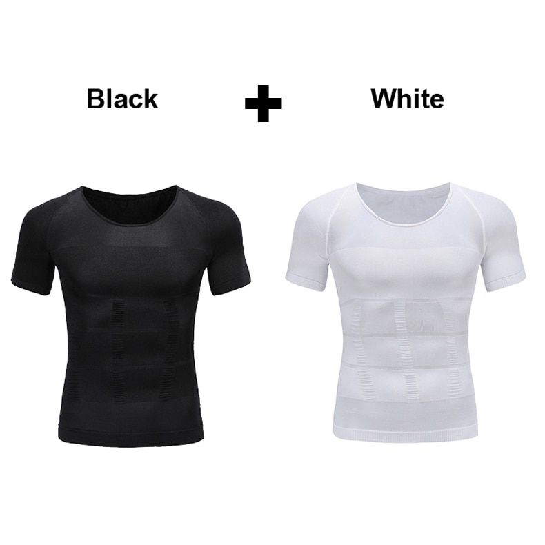 Men Slimming Body Shaper Belly Control Shapewear Man Shapers Modeling Underwear Waist Trainer Corrective Posture tshirt Corset