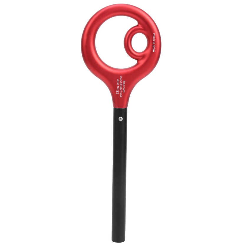 Outdoor Descender Aluminum Alloy Descent Abseiling Device Rock Climbing Equipment