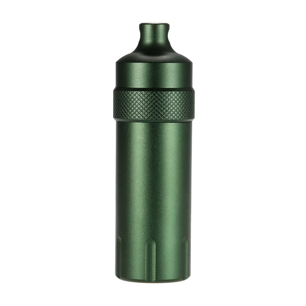 Water Resistant Every Day Carry Matches Cap Survival Medications Pills Match Case Container Bottle Carry Gear Aluminum Alloy
