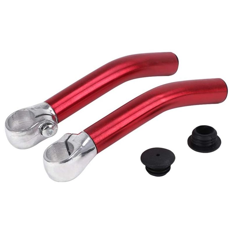 1 Pair 22.2Mm Bicycle Handlebar, Mountain Bike Deputy Hand Extender Aluminum Alloy End Cycling Accessories,Red