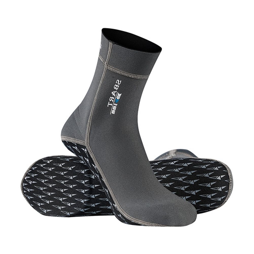 Yfashion 1 Pair Neoprene Diving  Socks m Elastic Cold-proof Long Sleeve Diving Socks