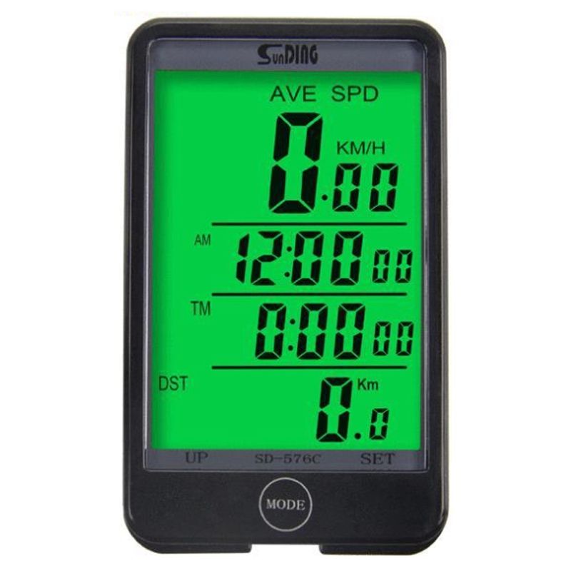 SunDInG Code Table  Wired Wireless Large Press Screen Bicycle Odometer Chinese Display Mountain Bike Wagon