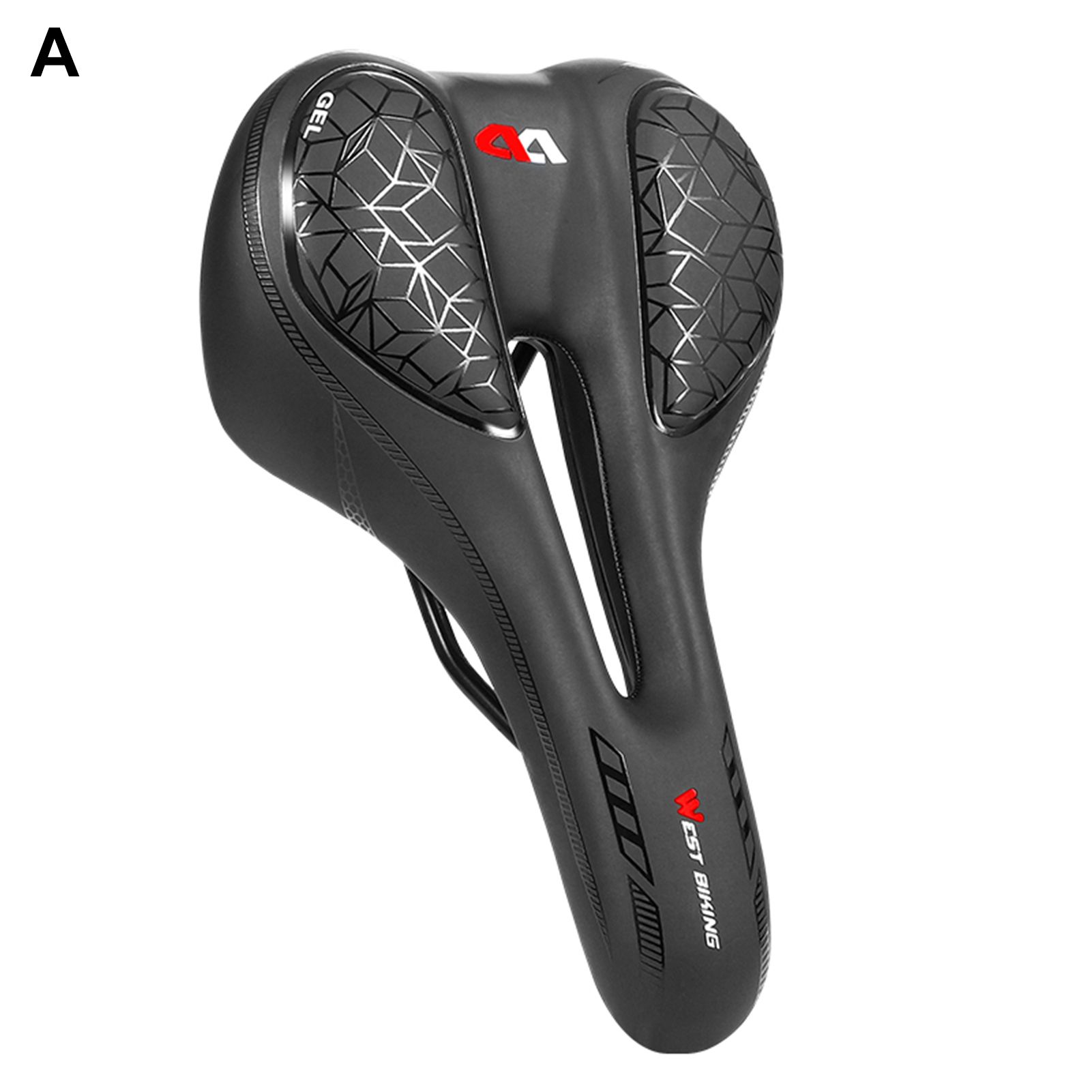 Bicycle Saddle Good Filling Rhombus Pattern Bicycle Saddle