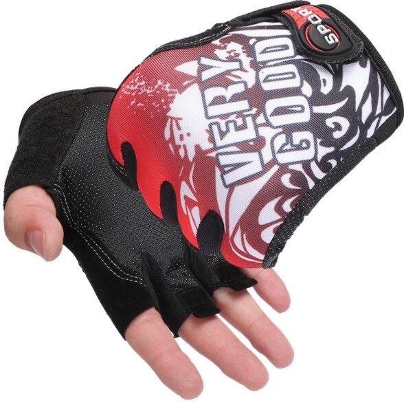 Classic Sports s Semi-finger Outdoor Mittens Very Good Letters Fingerless s Gym Men Women Work Out Gym Accessories