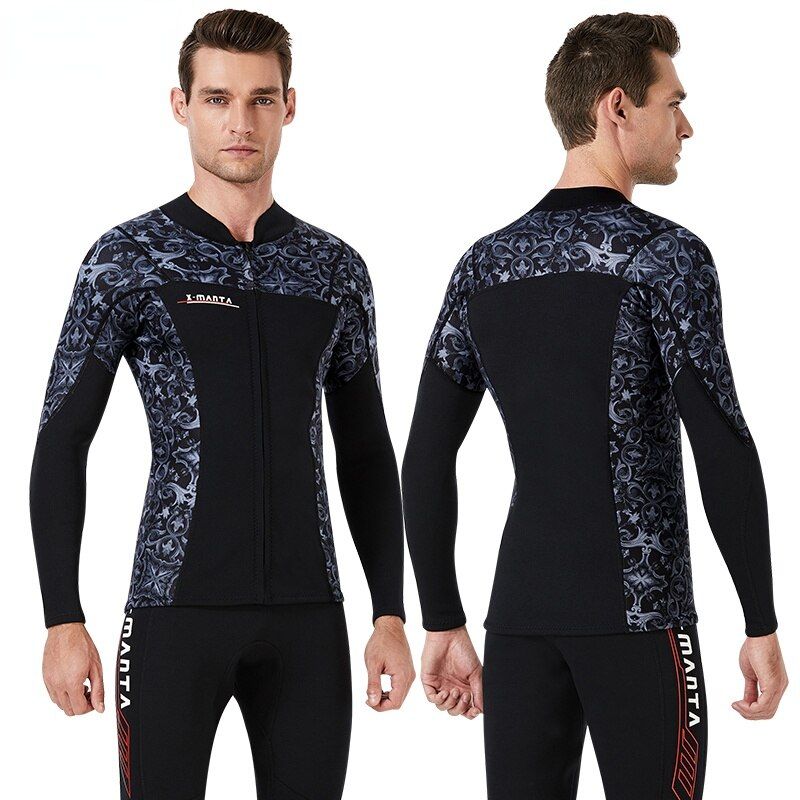 Womens Men's Wetsuit Full Long Sleeve 3mm Neoprene Surfing Scuba Diving Snorkeling Suit Two Piece Design Top or Bottom Legging