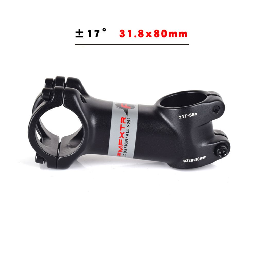 Aluminum Alloy Bicycle Stem Mountain Bike Handlebar Riser Ultralight 31.8mm Handlebar 17 Degree 60 70 80 90 100 110mm Road Bike Accessories