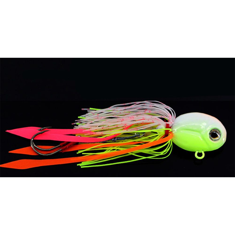 Yfashion 83g Fishing Hook Beard  Hook Fishing False Bait Function Strength Double Hook