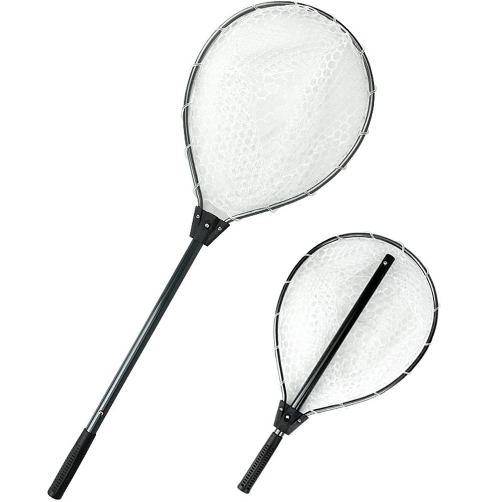 Anti-hook Silicone Fishing Net With Telescopic Aluminum Alloy Rod Fishing Accessories