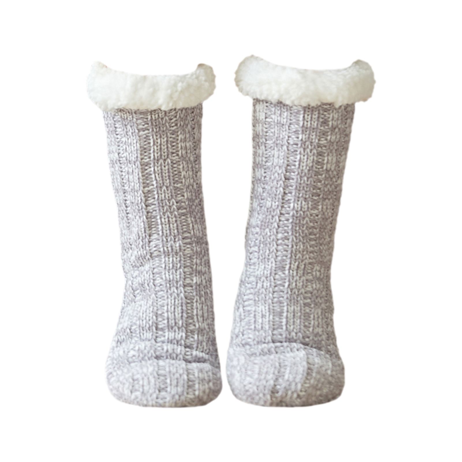 Knitted Socks Skin-Touch Solid Color Thermal Knitted Socks
