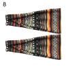 Women Floral Leaves Print Headband Anti Sweat Running Wide Elastic Sweatband