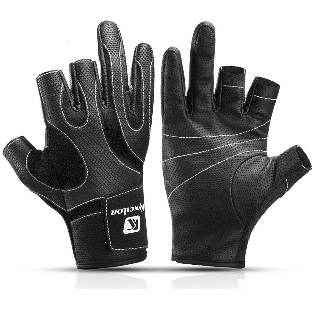 Outdoor 3 Cut Finger Non-slip Wear-resistant Fishing loves for Cycling Fishing Equipment
