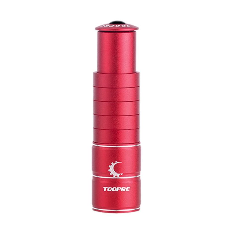 TOOPRE Bike Fork Stem Extender Aluminum Alloy Bicycle Handlebar Stem Neck Riser Bicycle Parts Red