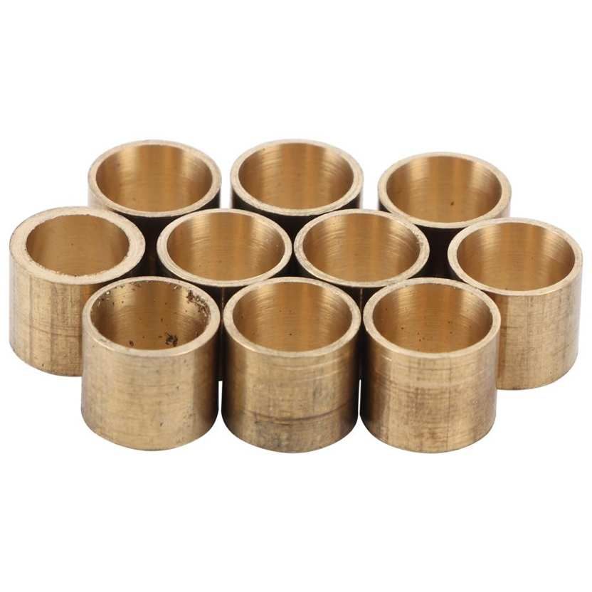 Snooker Cue Tips Ferrules 10pcs Billiards Brass Tip Copper Pool Repair Tool Accessories