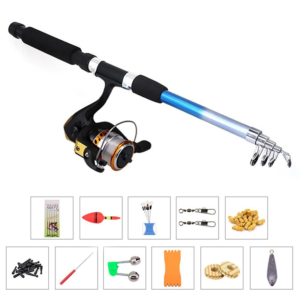Fishing Reel Rod Combo Set Fishing Pole Spinning Reel Set with Fishing Accessories