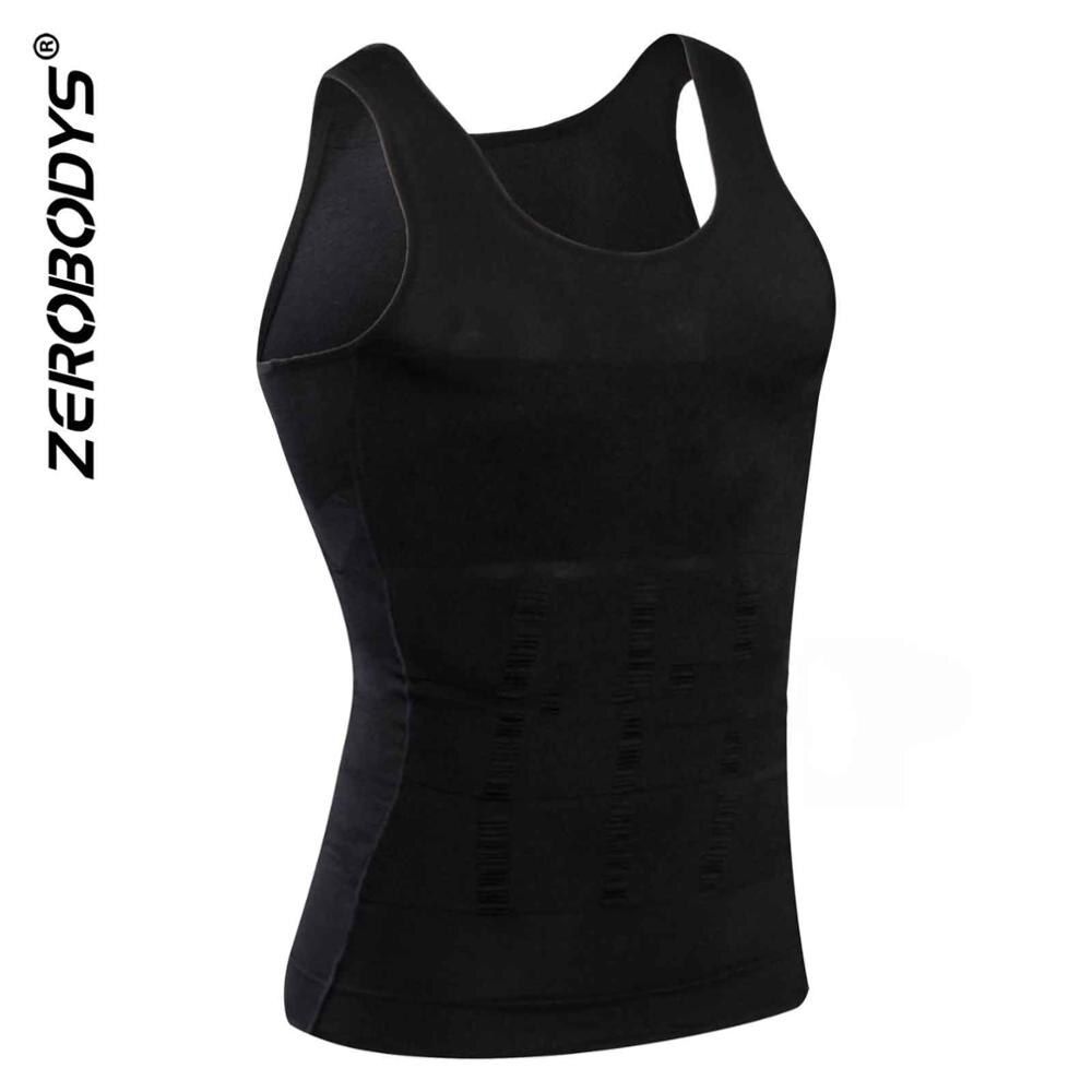 Hot  Sal_e Men Slimming Body Shaper Modeling Underwear Corset Tummy Shapewear Fat Burning Vest Waist Trainer Muscle Girdle Shirt